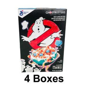 4 Lot Ghostbusters Afterlife Cereal Ghost Movie Collectible Foodie Fan Gift NEW